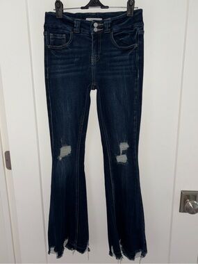 NWOT girl's KanCan mid-rise flare jeans sz 14